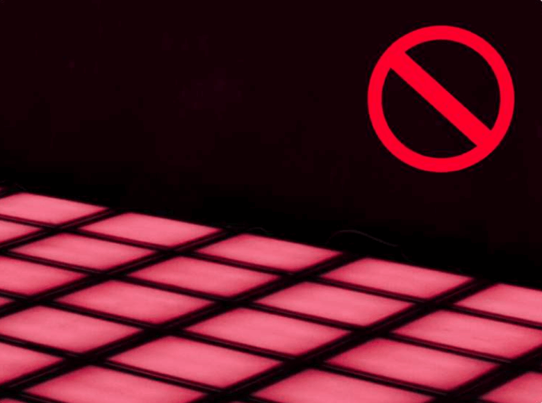 Avoid Red Tiles